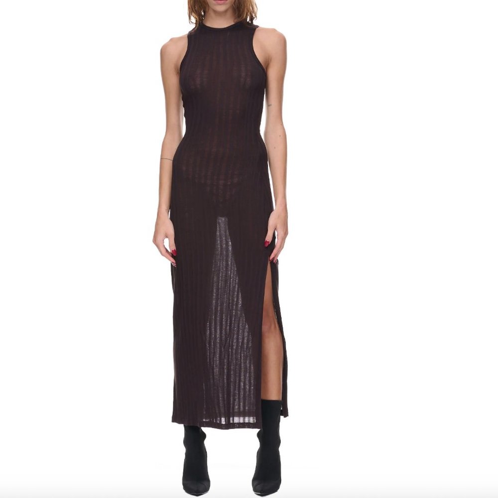 Eckhaus Latta Shrunk Dress in Brown